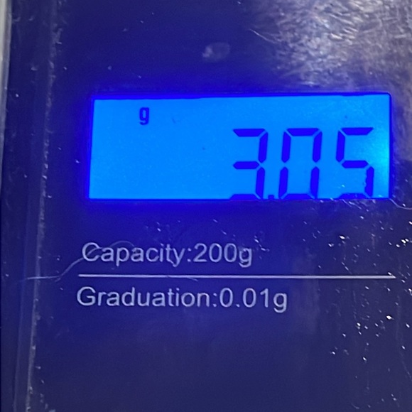 0.75” gold tone pendant with prong set amethyst color gem & 3 bezel set crystals - Picture 14 of 14